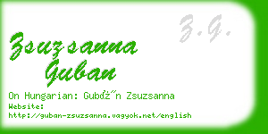 zsuzsanna guban business card